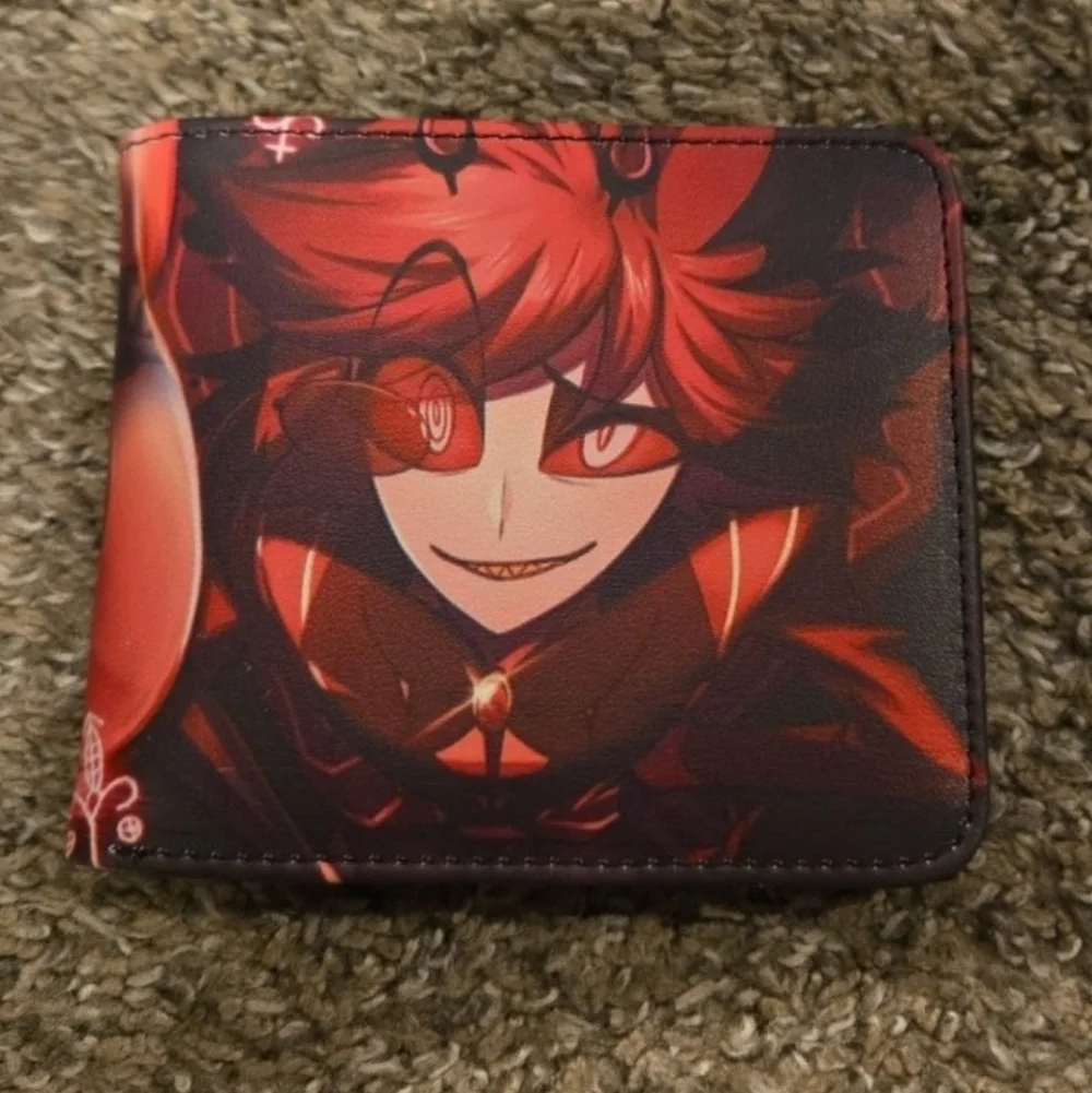 New Hazbin hotel Halloween horror anime manga leather wallet